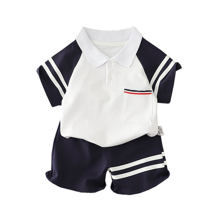 Baby Boy Clothing Sets Embroidery Short Sleeve T-shirt+Shorts Children 2Pcs Suit 1-5Y